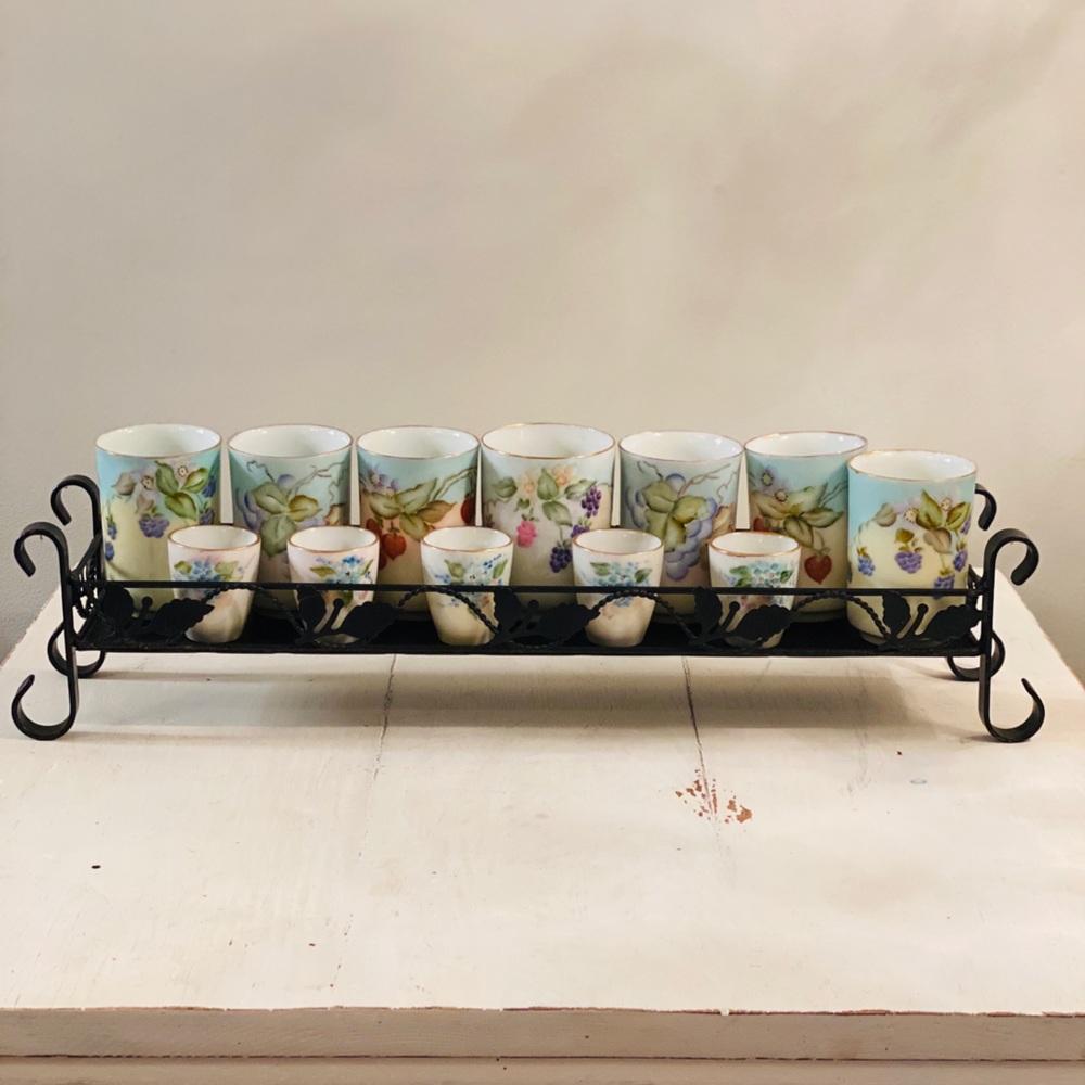 •Vintage• Handpainted Juice Glasses